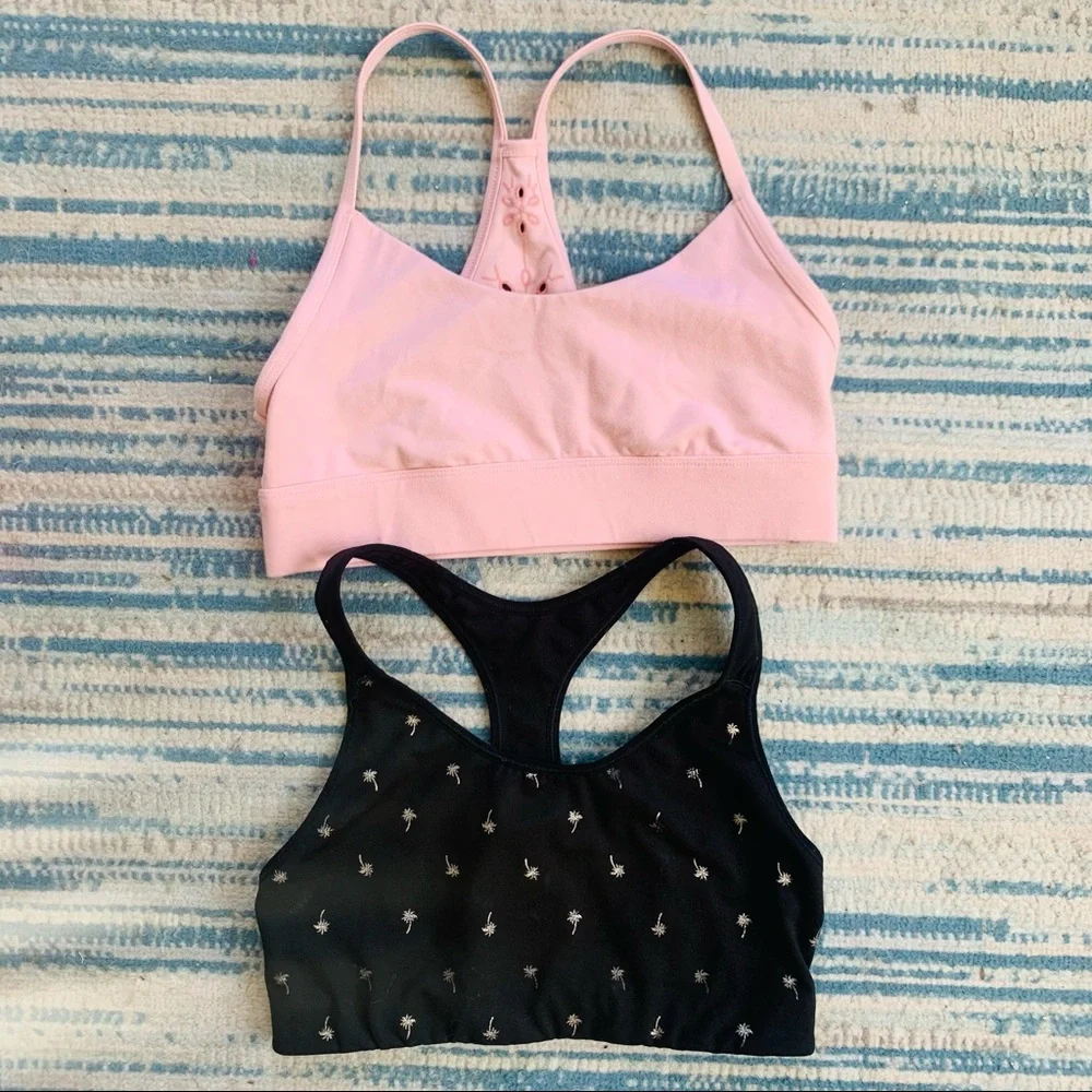 Lot of 2 Like New Old Navy Active Sports Bras size M